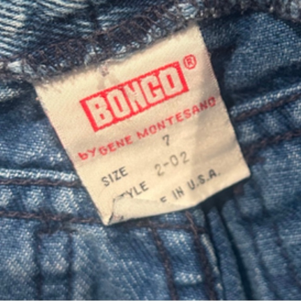 Vintage BONGO High Waist Straight Jeans | W25 x L25 (Vntg 7) | Medium Blue - Picture 6 of 7